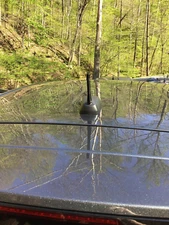 4" inch Short Black Aluminum Antenna Mast AM/FM for Chevy Trailblazer 2021-2025