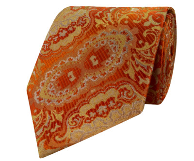 GASSANI - Cravatta - A quadri - Uomo Arancione Orange - Pastell Orange Gelb Orangengelb Gelborange Arangia