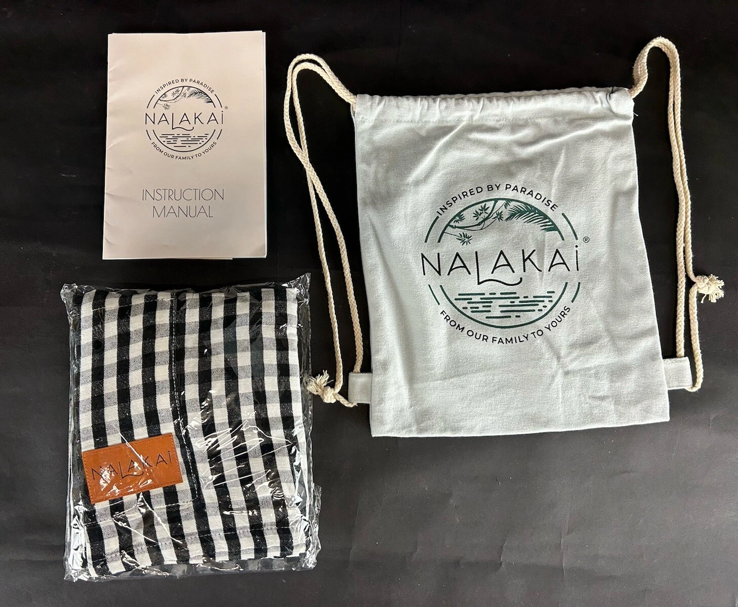 Nalakai Ring Sling Baby Carrier Soft Linen Baby Sling - Black White Check
Opens in a new window or t