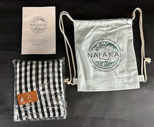 Nalakai Ring Sling Baby Carrier Soft Linen Baby Sling - Black White Check