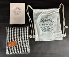 Nalakai Ring Sling Baby Carrier Soft Linen Baby Sling - Black White Check
