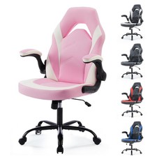 Ergonomic Gaming Chair Swivel Racing Style Flip-Up Arms for Home Office 4 Colors