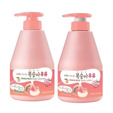 Kwailnara Peach Milk Body Wash  Lotion Set 19.75 Fl Oz Pack of 2 ,