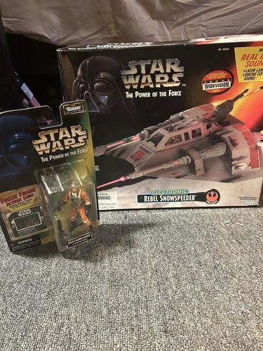 Star Wars POTF Snowspeeder in Box Kenner With Biggs Darklighter Figure