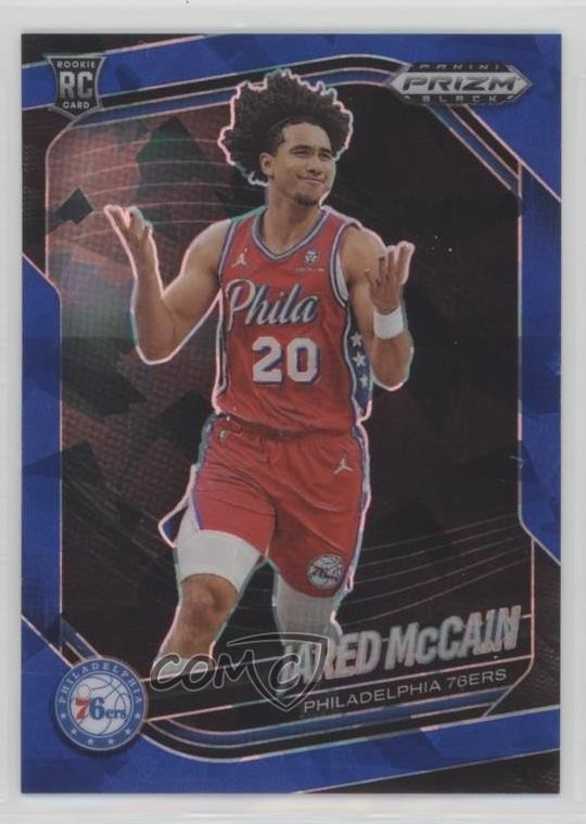2024-25 Panini Prizm Black Blue Ice Prizm 113/125 Jared McCain #80 1k9t