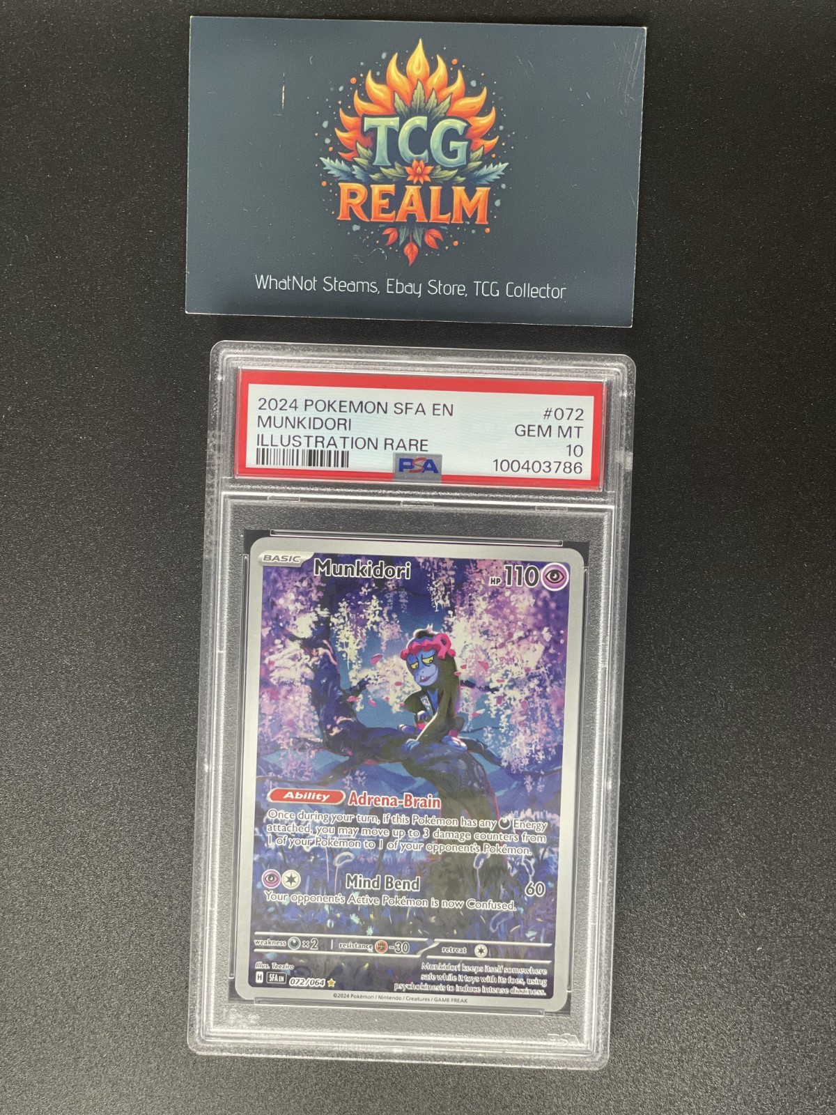 Munkidori 072/064 Sv: Shrouded Fable Illustration Rare PSA 10