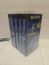 NEW Sony Blank VHS T-120/T-120VL/WA Video Tape 5x Lot Standard Grade