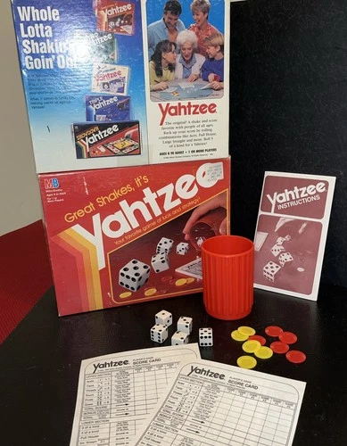 Vintage 1991 Yahtzee Milton Bradley Board Game Complete