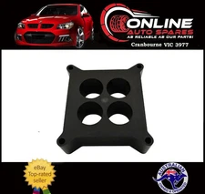 1” Holley Carby Spacer - Squarebore 4-Hole Phenolic carburettor riser