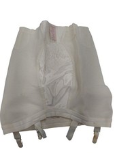 Vintage Fortuna Beige Open Bottom Girdle With Garter Size M