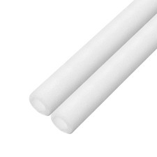 2pcs Pipe Insulation Foam Tube Pipe Lagging 50mm ID 50mm OD 3ft, White
