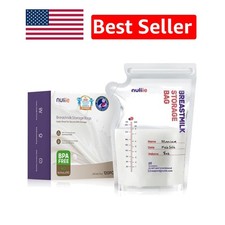 120 Pcs 8 OZ Leak-Proof BPA-Free Breast Milk Storage Bags with Easy Pour Spout