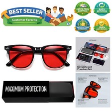 Stylish Unisex Blue Light Glasses - Nighttime Relief  Eye Strain Reduction