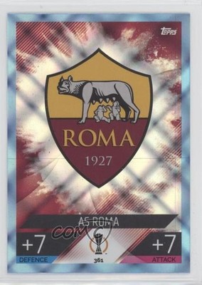 2022-23 Topps Match Attax UEFA Club Competitions Team Badge Crystal AS Roma 0i73