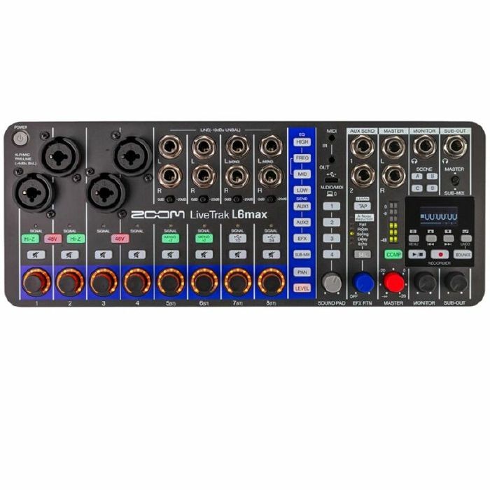 Zoom LiveTrak L6max 12-Channel Studio Mixer & Recorder