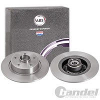 2X A.B.S. Bremsscheiben 270Mm Hinten Passend FüR Renault Megane ScÉNic