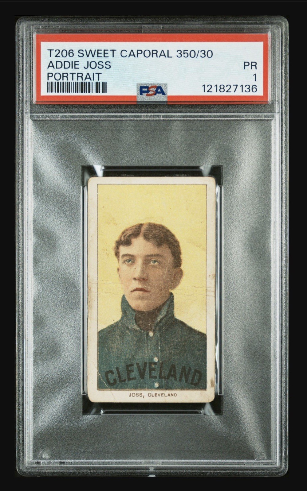 T206 Addie Joss Sweet Caporal Portrait PSA 1 *HOF* 1.89 Career ERA Cleveland