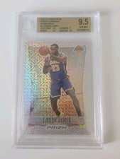 Lebron James 2020 Prizm Flashback MOJO /25 BGS 9.5 Los Angeles Lakers 