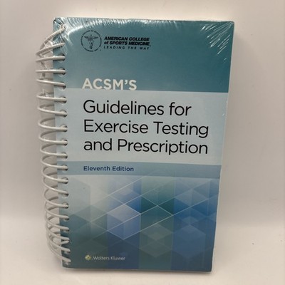 NEW SEALED ACSM's Guidelines for Exercise Testing 11th Edition spiral-bound