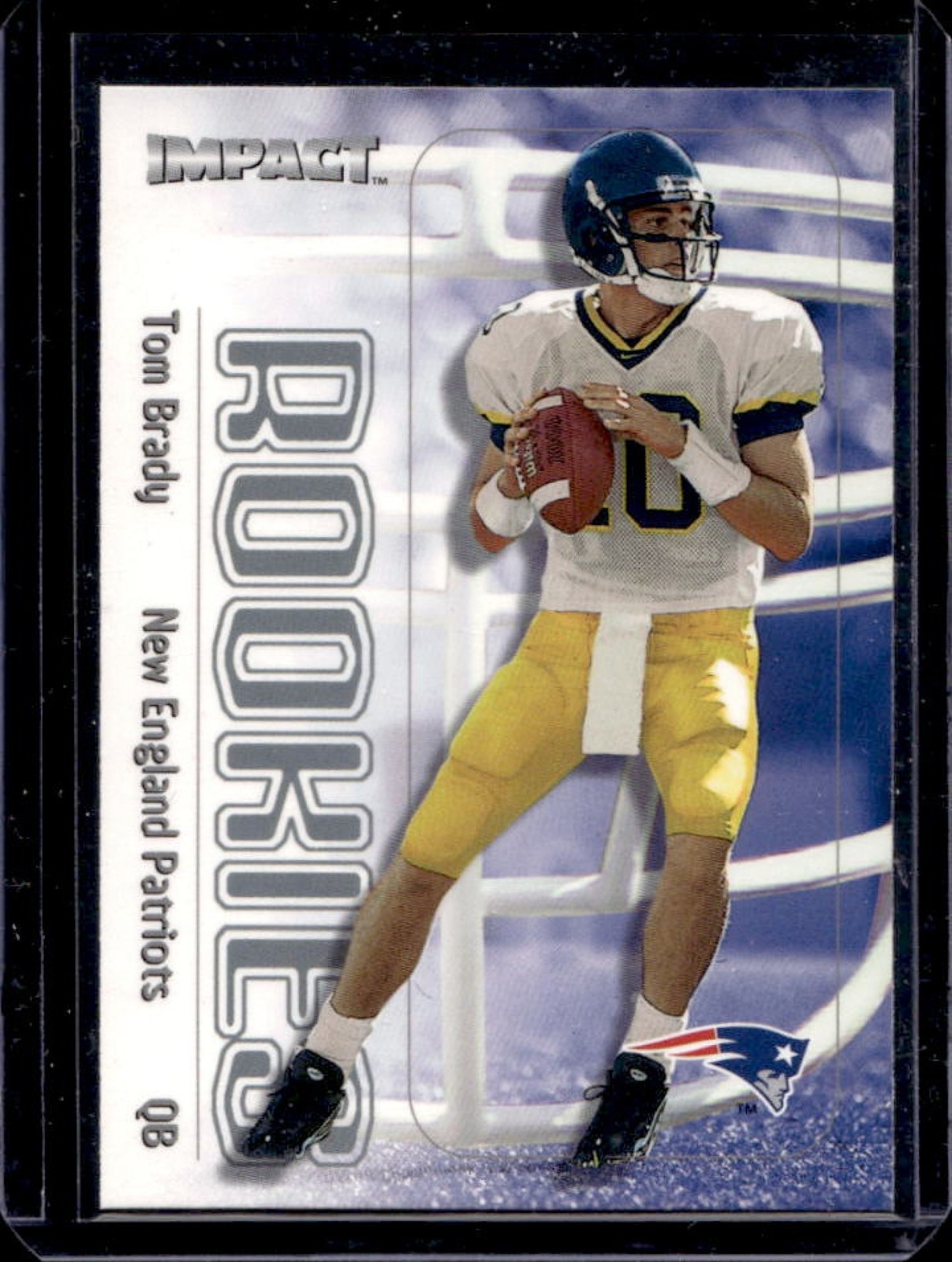 2000 Skybox Impact Tom Brady Rookie RC #27 Patriots