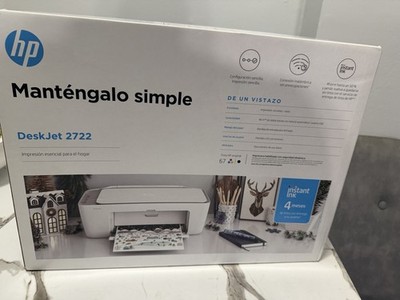 HP DeskJet 2722 All-In-One Color Inkjet Printer Wi-Fi USB Bluetooth Scanner