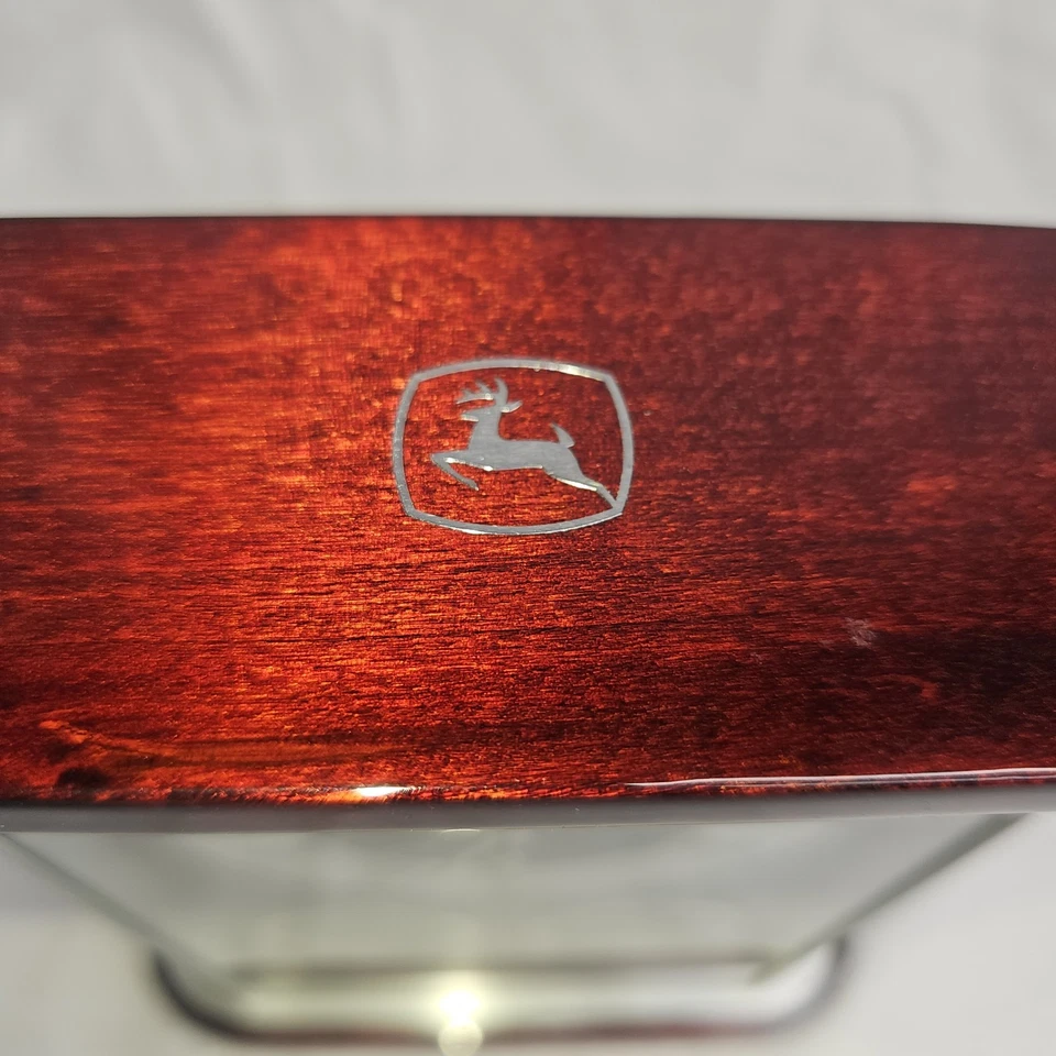 John Deere Bulova Belvedere Ejecutivo Escritorio Abrigo Reloj Estación Meteorológica B7590 Foto 4 de 4