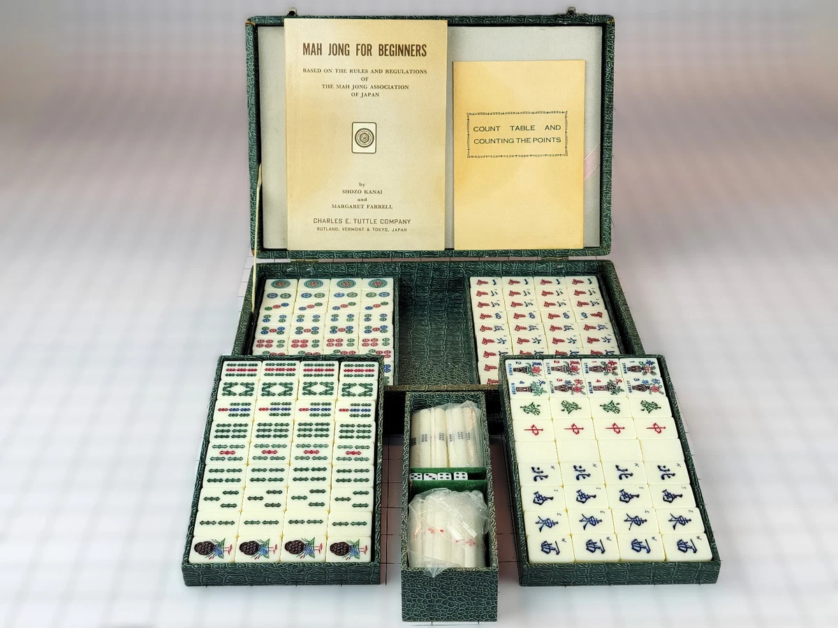 Min. 2 Players Mah Jong Vintage Manufacture Board & Traditional