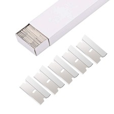 100pcs Razor Blades - Stainless Steel Straight Edge Razor Scraper Blades for ...