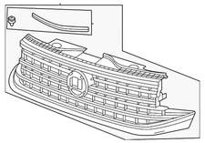 Genuine Volkswagen Grille Assembly 3CM-853-651-M-LDB