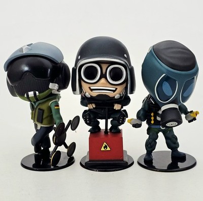 Ubisoft RAINBOW SIX Chibi 6 Collection 4'' Vinyl Figuren JÄGER - THERMITE - SMOKE