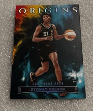SYDNEY COLSON 2023 Panini WNBA Origins AQUA TEAL PARALLEL #15/35 Aces
