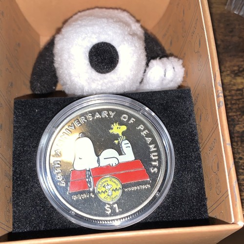 2010 British Virgin Islands $1 Peanuts 60th Snoopy & Woodstock Commemorative