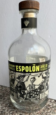 Espolon Tequila Anejo 750 ml Empty Glass Bottle + Wood Cork