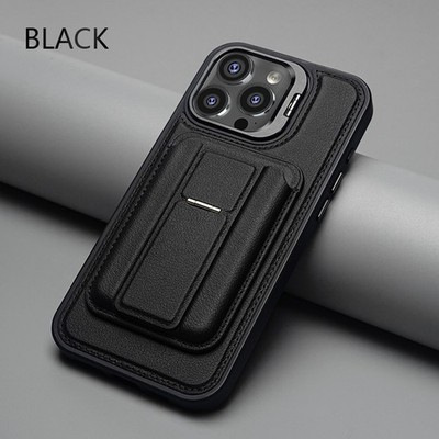 Magnetic Leather Wallet Case with Kickstand For iPhone 16 17 Pro Max 15 14 13 12