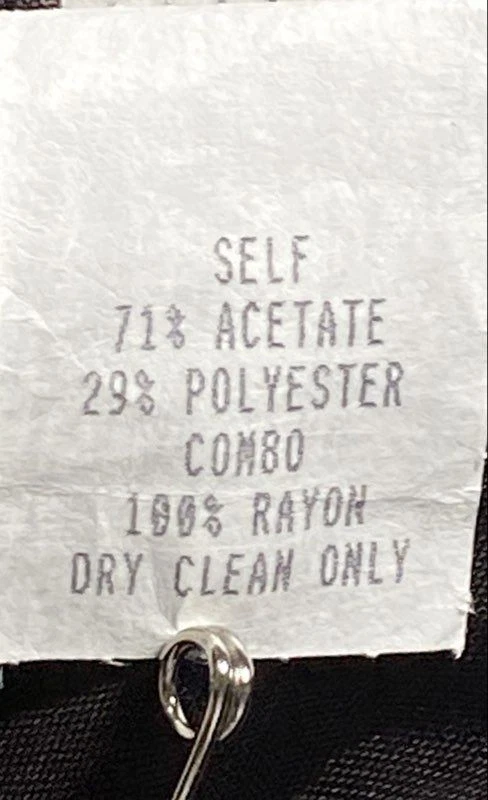 Vestido Vaina Nicole Miller Vintage Años 90 Negro Chinoiserie Busto ILGWU EE. UU. Talla 8 Foto 4 de 4
