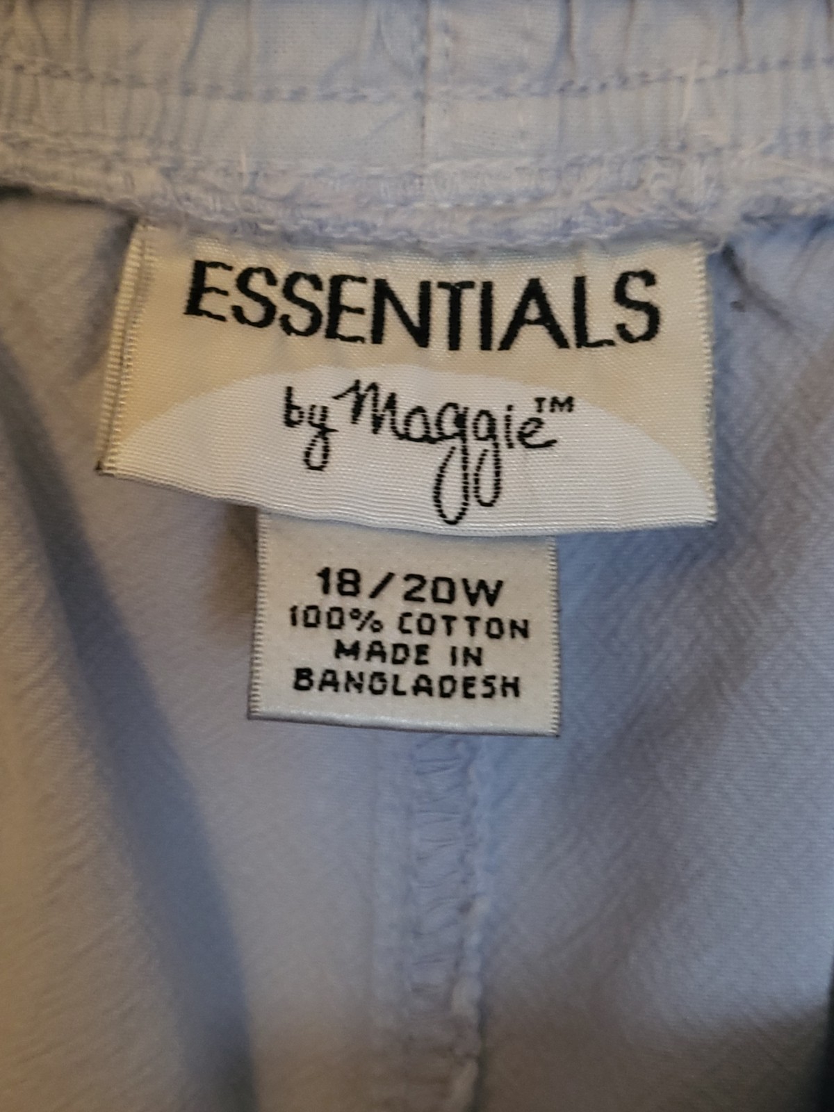 Essentials By Maggie Light Blue Drawstring Denim … - image 4