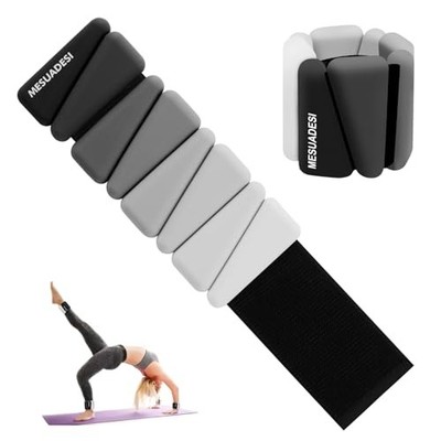 Wrist Weights Set Of 2 (1LB Each) Adjustable Ankle Weights