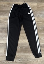 Boys Adidas Black 3-stripped Jogger Size L 14-16