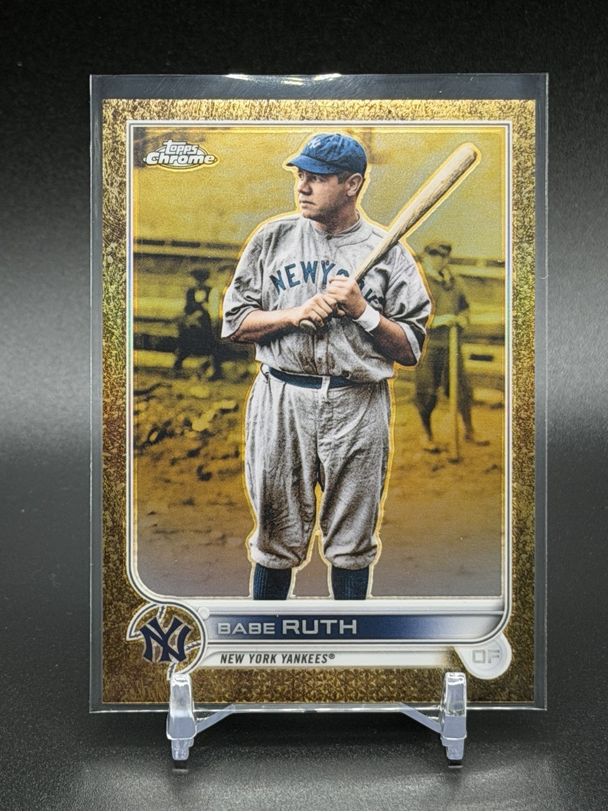 2022 Topps Gilded Collection Babe Ruth Gold Refractor #/99💥HOF💥Yankees🐐