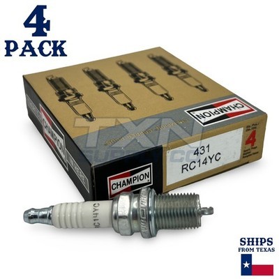 Champion 431 Copper Plus Spark Plug RC14YC - 4 Pack