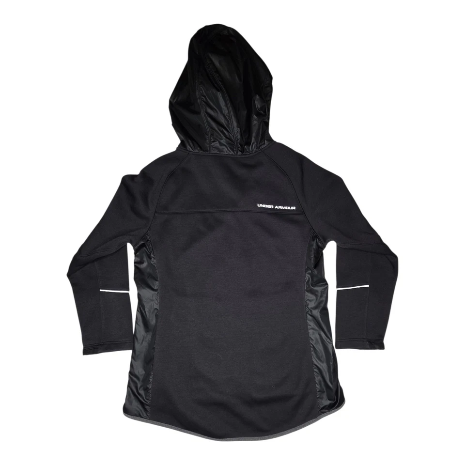 Under Armour Cold Gear Full Zip Hoodie Storm Swacket Jacket Women's Large Black - Image 2 of 4