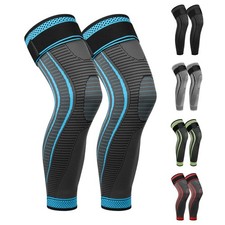 2 Pack Full Leg Compression Sleeves Long Knee Support Meniscus Tear Arthritis