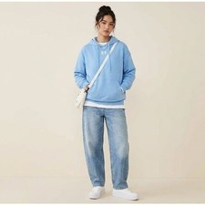 Under Armour Hoodie Women XL Blue Excellent Rival Fleece Loose Fit Pullover
