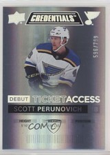 2021 Upper Deck Credentials Debut Ticket Access /799 Tier 2 Scott Perunovich 0l2