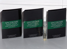SPICEBOMB NIGHT VISION VIKTOR ROLF Men Eau de Parfum Spray Samples, 3 x .04 oz