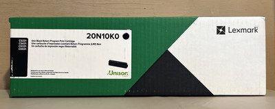 Genuine Lexmark 20N10K0 Black Toner Cartridge Standard New Sealed Box-READ