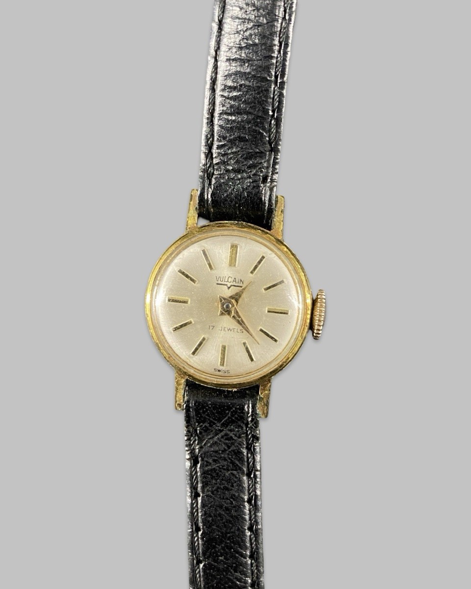 Vintage Vulcain 17 Jewels Swiss Wind Mechanical Ladies Watch 17mm