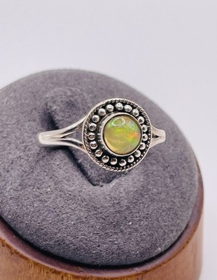 Opal Ring - Welo Äthiopischer Opal Sterling Silber 925 Ringgröße 9,5