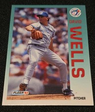 1992 Fleer David Wells Toronto Blue Jays MLB Base Set Vintage #345