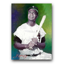 Larry Doby #12 Art Card Limited 19/50 Edward Vela Signed (Chicago White Sox)